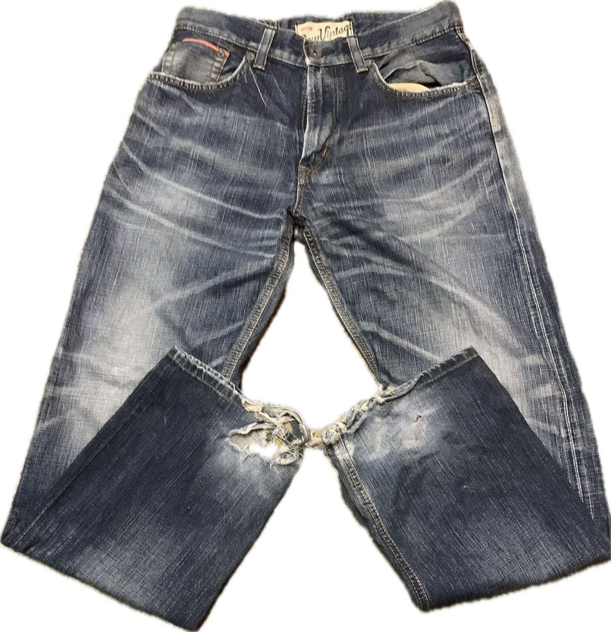 Japanese Brand Edwin 505v selvedge distressed Size US 30 / EU 46 - 1 Thumbnail