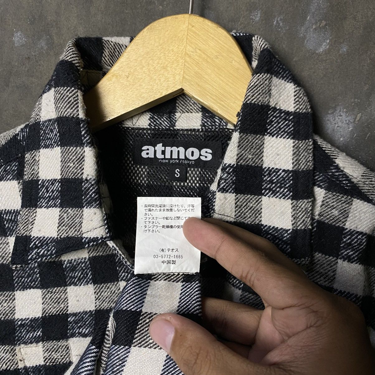 Designer × atmos atmos checkered plaid flannelshirt with pocket zipper Size US M / EU 48-50 / 2 - 6 Thumbnail