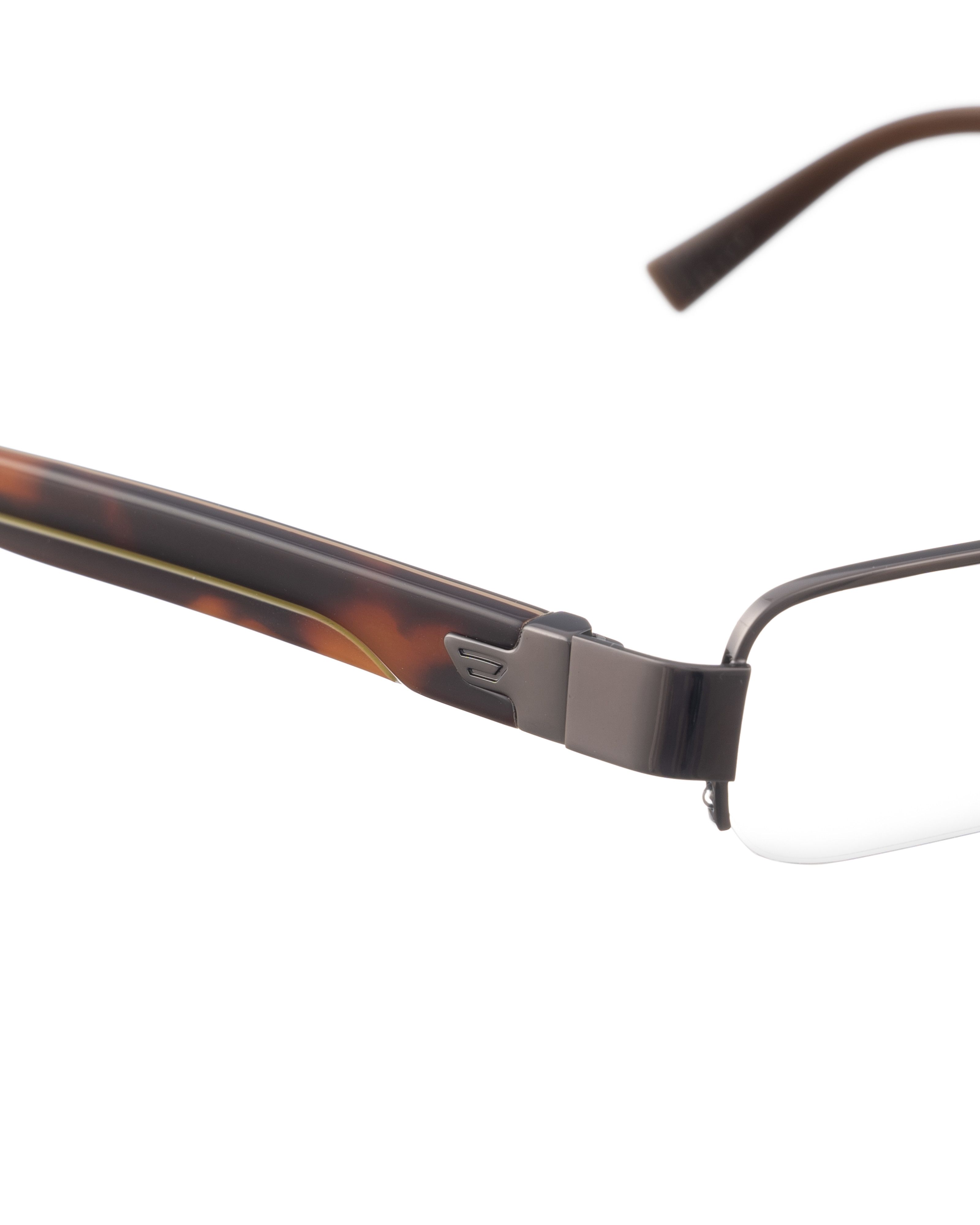 Diesel Diesel 00s Half Rim Metal & Havana Brown Glasses Size ONE SIZE - 2 Thumbnail