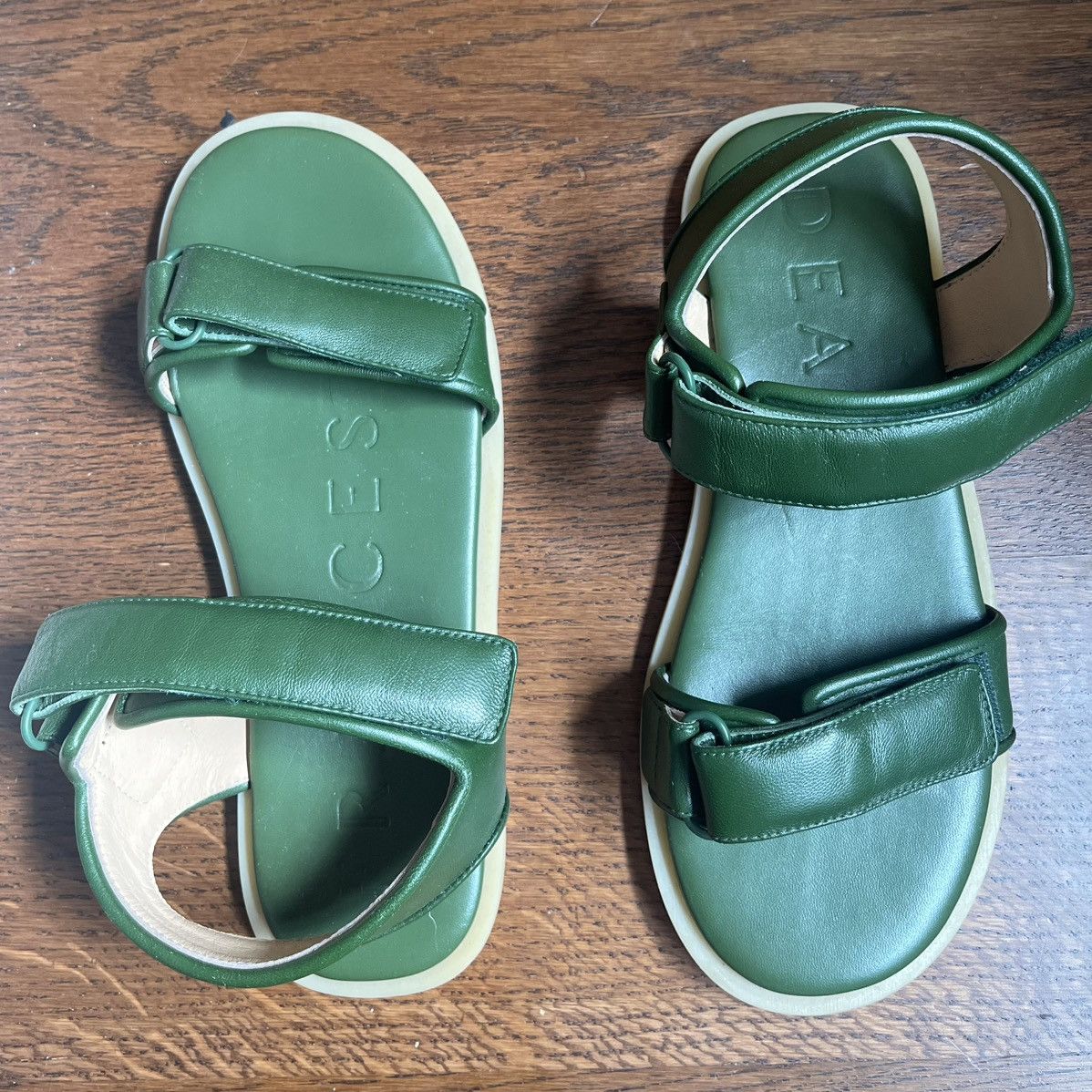 Dear Frances Green leather Dear Frances sandals Size US 7 / IT 37 - 2 Thumbnail