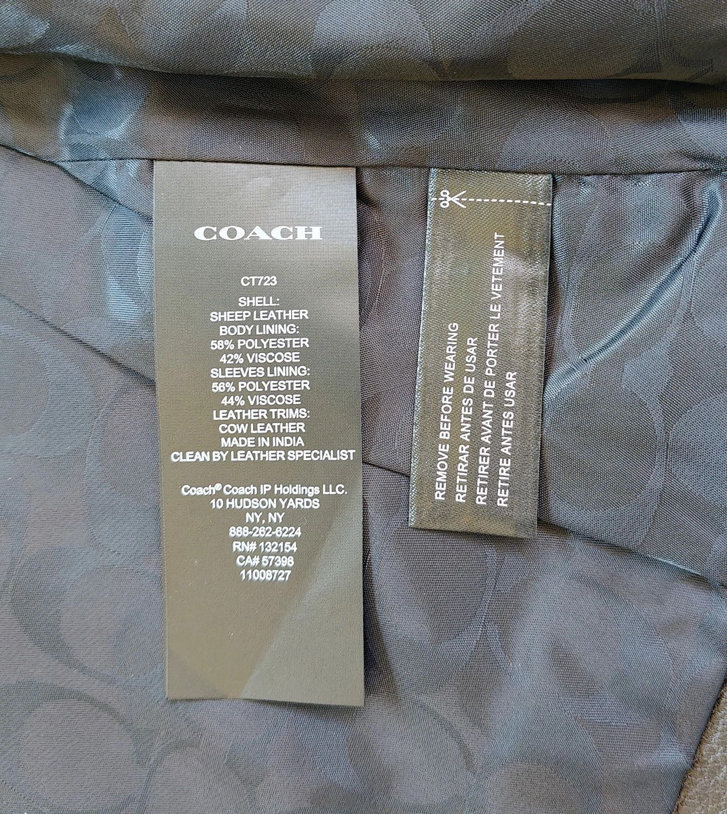 Coach Coach Leather Jacket FTP 5068 Size US XS / EU 42 / 0 - 8 Thumbnail