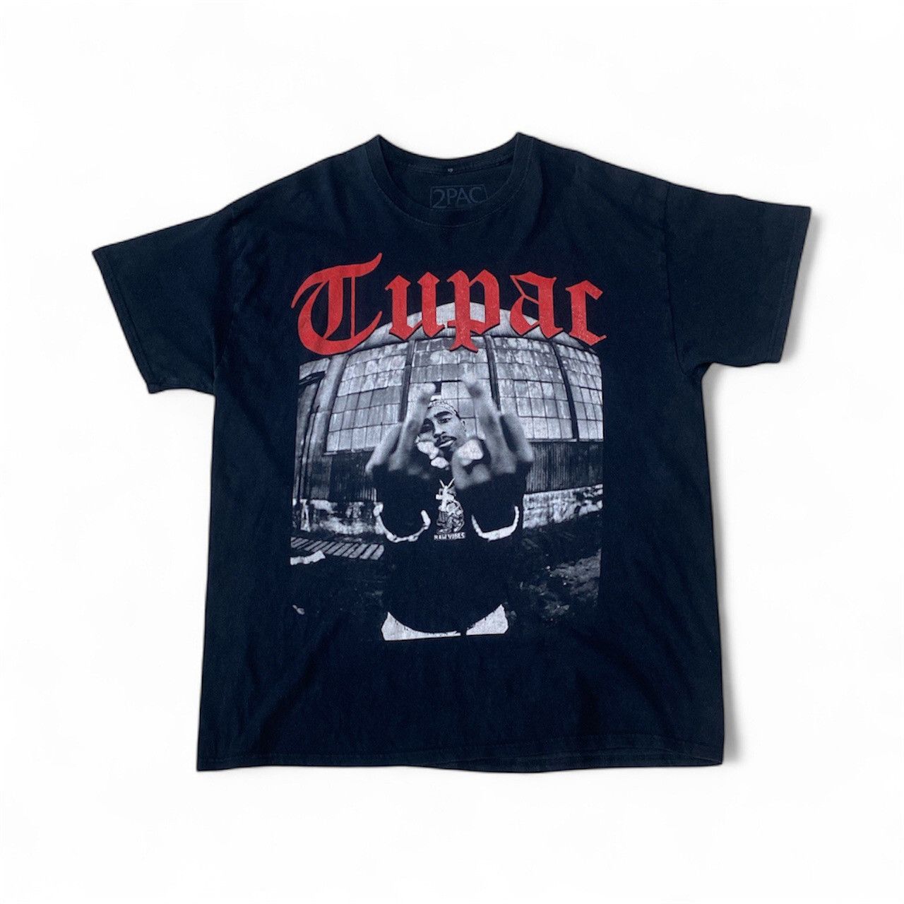 Death Row Records Vintage 2 Pac Deathrow record rapper tee shirt Size US XL / EU 56 / 4 - 1 Thumbnail