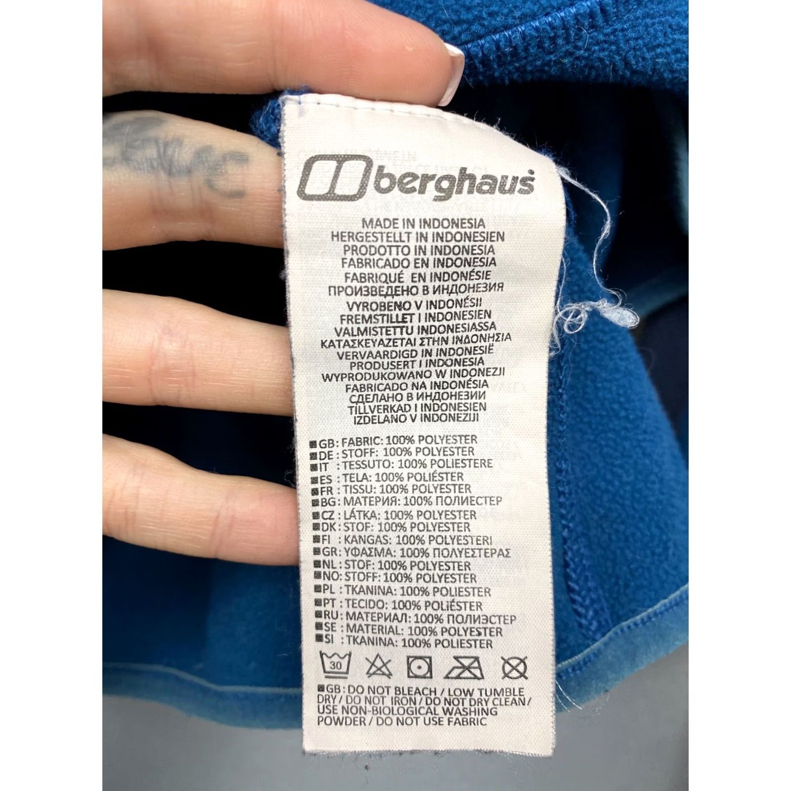 Berghaus Berghaus Polartec Mens 1/4 Zip Fleece Jacket XL Blue Jacket Mens XL Fleece Berghaus Polartec 1/4 Zip XL Blue Size US XL / EU 56 / 4 - 5 Thumbnail