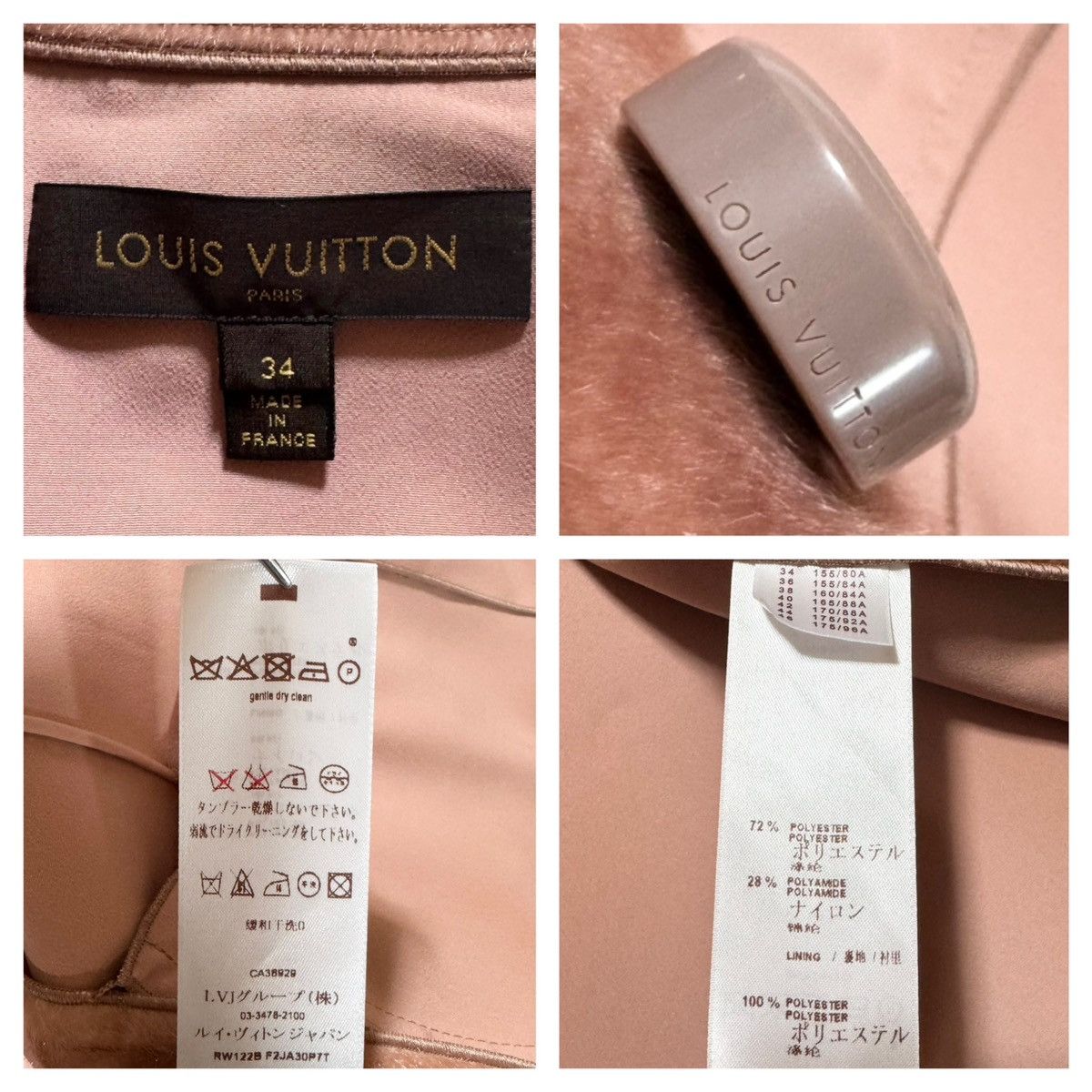 Louis Vuitton Louis Vuitton fur double jacket 34 pink brown Size XS / US 0-2 / IT 36-38 - 2 Thumbnail