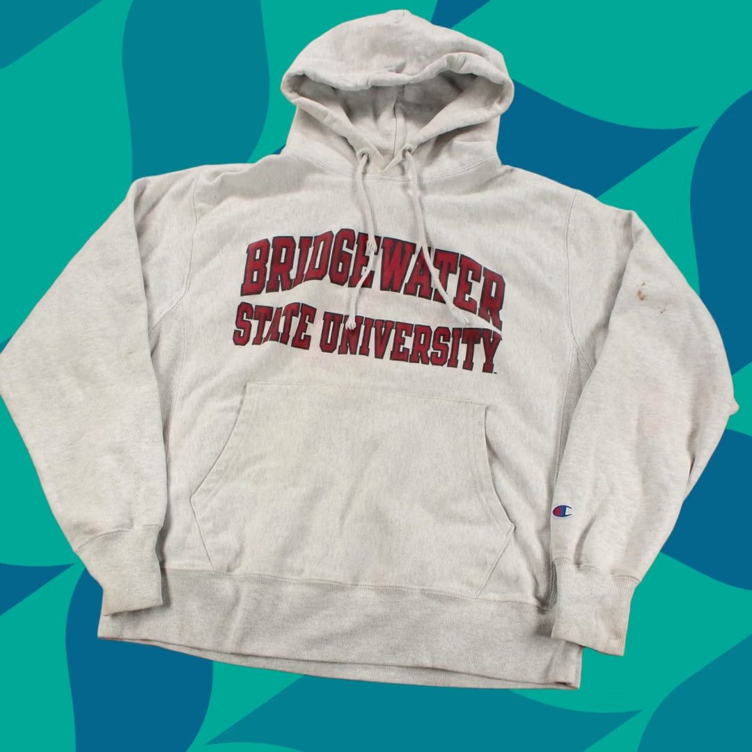 Champion CHAMPION reverse weave hoodie MEDIUM Bridgewater State University college y2k Size US M / EU 48-50 / 2 - 1 Thumbnail