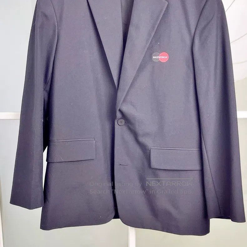 Balenciaga Balenciaga Mastercard Red Logo Jacket Size M / US 6-8 / IT 42-44 - 4 Thumbnail