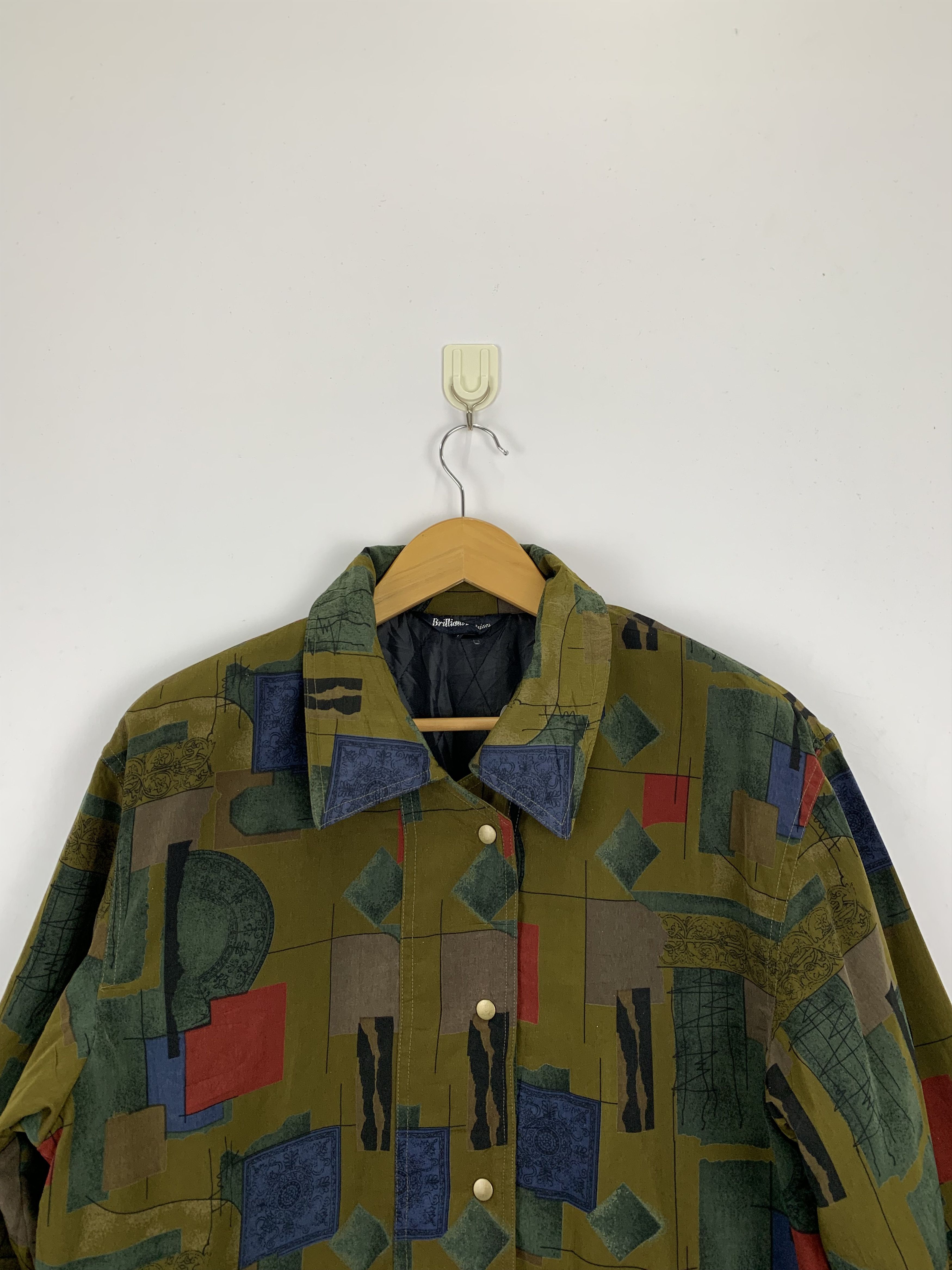 Japanese Brand × Vintage Vintage Japanese Brand Novelty Geometry Design Jacket Size US M / EU 48-50 / 2 - 2 Thumbnail