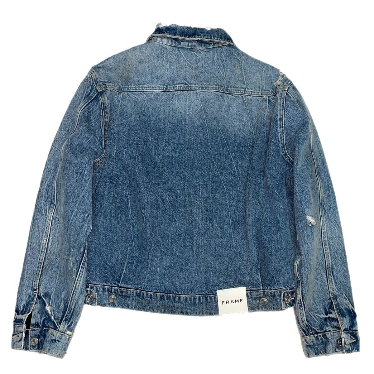 Frame Frame Type 2 Distressed Denim Jacket Blanket Lined Size US S / EU 44-46 / 1 - 3 Thumbnail