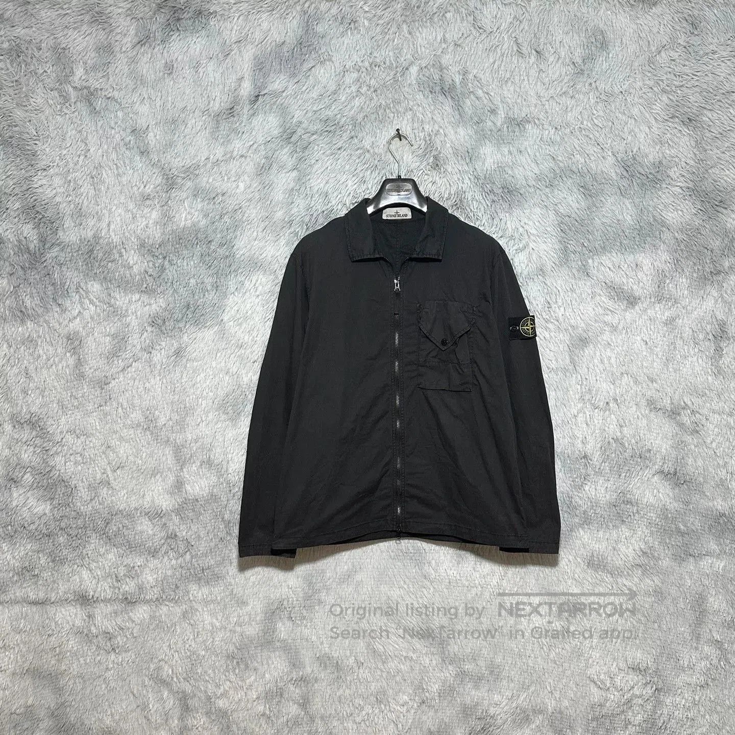 Stone Island stone island black single pocket jacket XL. Size US XL / EU 56 / 4 - 1 Thumbnail