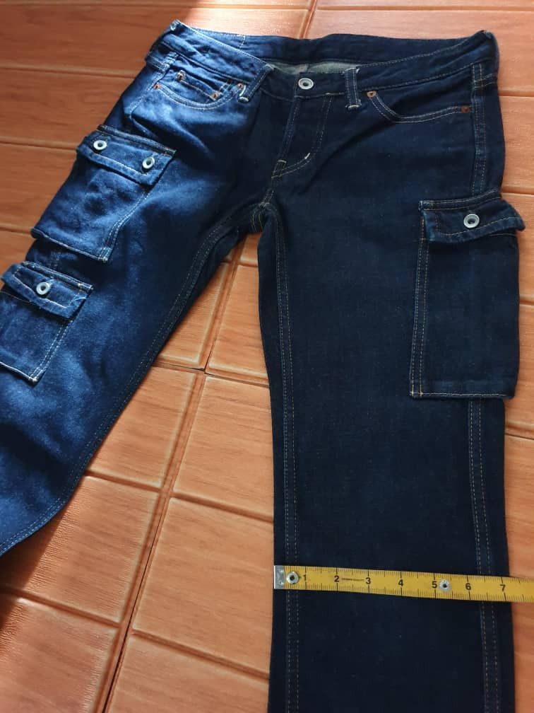 Japanese Brand 💥John bull multipocket denim jeans Size 30" / US 8 / IT 44 - 3 Thumbnail