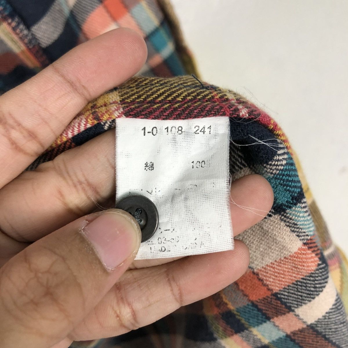 Hysteric Glamour 🔥VINTAGE SHIRT BUTTON JACKET PATCHWORK TARTAN DRUG STORE’S Size US L / EU 52-54 / 3 - 22 Thumbnail