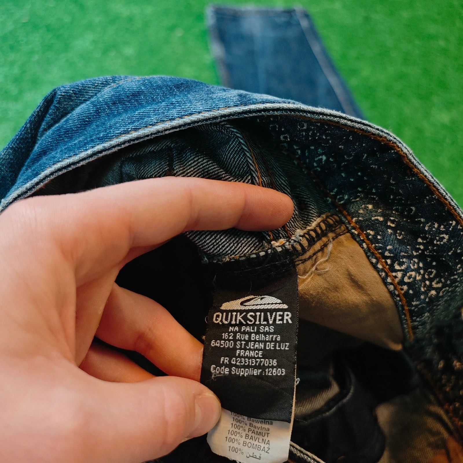 Quiksilver Vintage Quiksilver Jeans Mens 32 blue regular button fly y2k Size US 32 / EU 48 - 7 Thumbnail