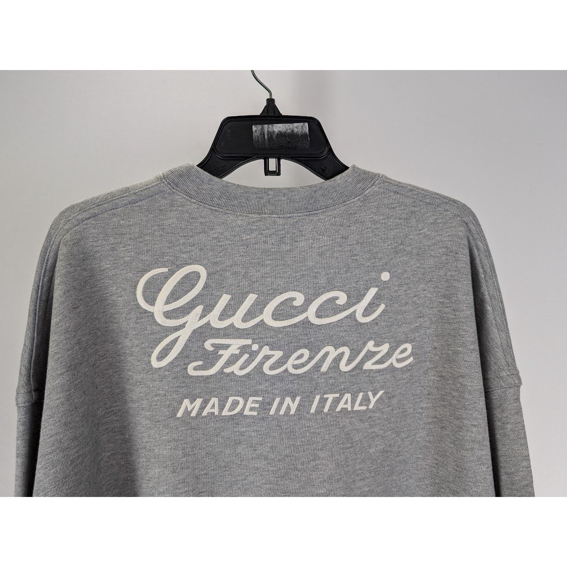 Gucci o1rshd1 Cotton Jersey Crewneck Sweatshirt in Grey Melange Size US S / EU 44-46 / 1 - 9 Thumbnail