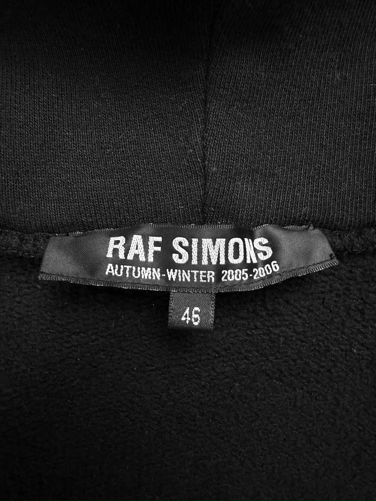 Raf Simons AW05 Raf Simons ‘All Shadows’ Oversized Black Graphic Hoodie Size US S / EU 44-46 / 1 - 4 Thumbnail