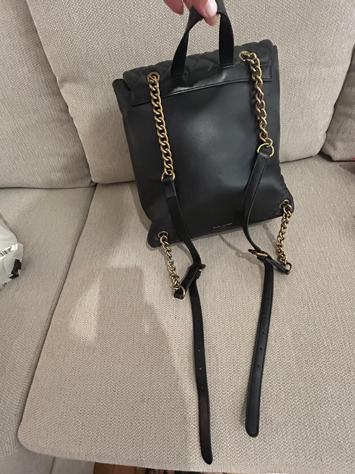 Kurt Geiger Kurt Geiger Leather Kensington Backpack - Black Size ONE SIZE - 8 Thumbnail