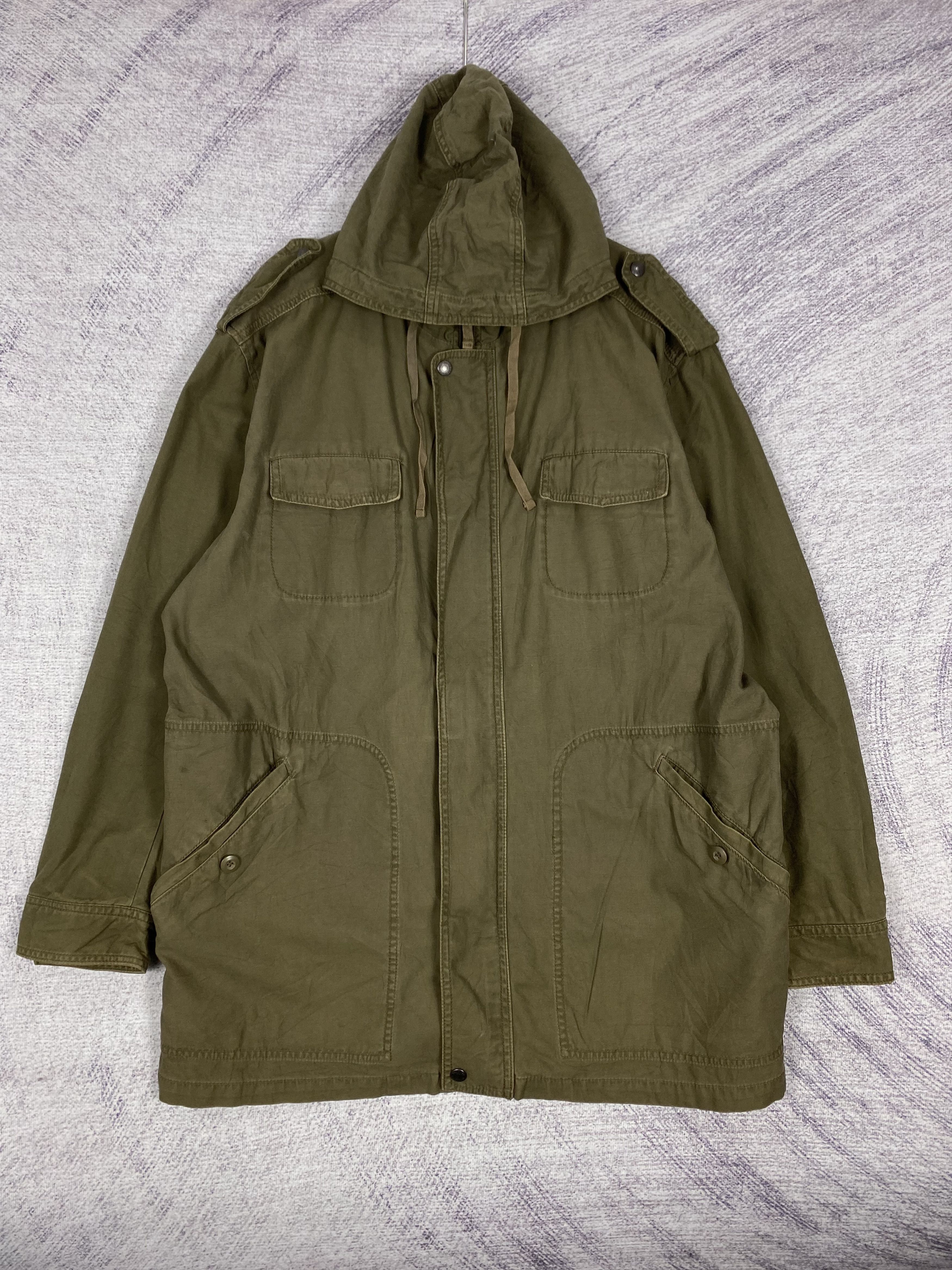 Converse Vintage Converse Hoodie Multi Pocket Plain Canvas Jacket Size US L / EU 52-54 / 3 - 1 Thumbnail
