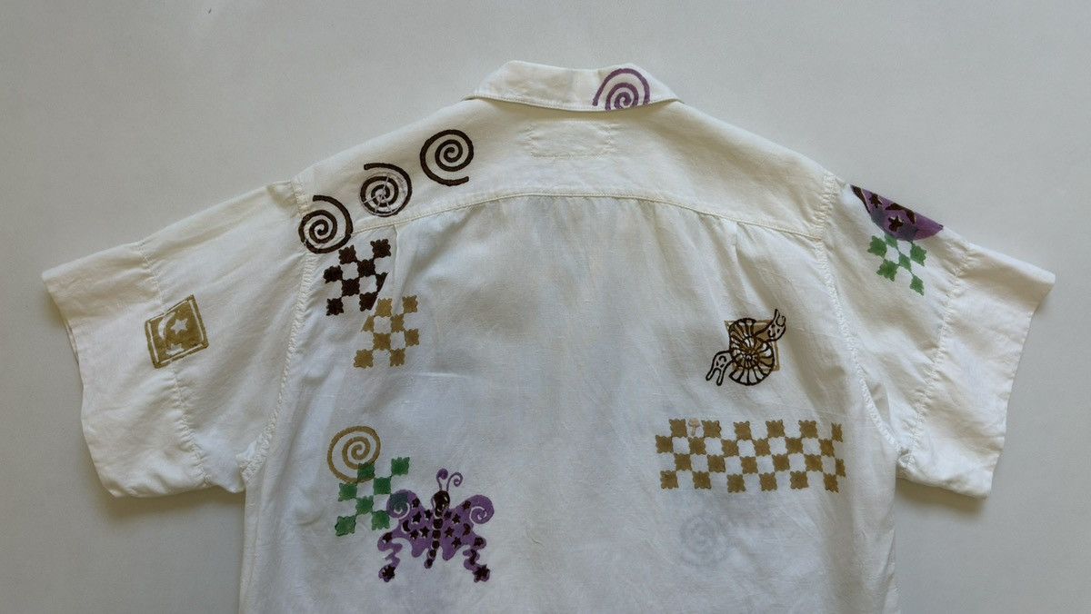 Story Mfg. ‘Greetings’ Embroidered Boxy Shirt Size US S / EU 44-46 / 1 - 18 Thumbnail