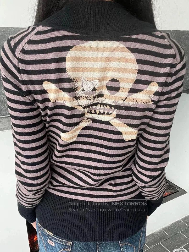 Vivienne Westwood Vivienne Westwood Skull Stripe Cardigan . Size US M / EU 48-50 / 2 - 2 Thumbnail