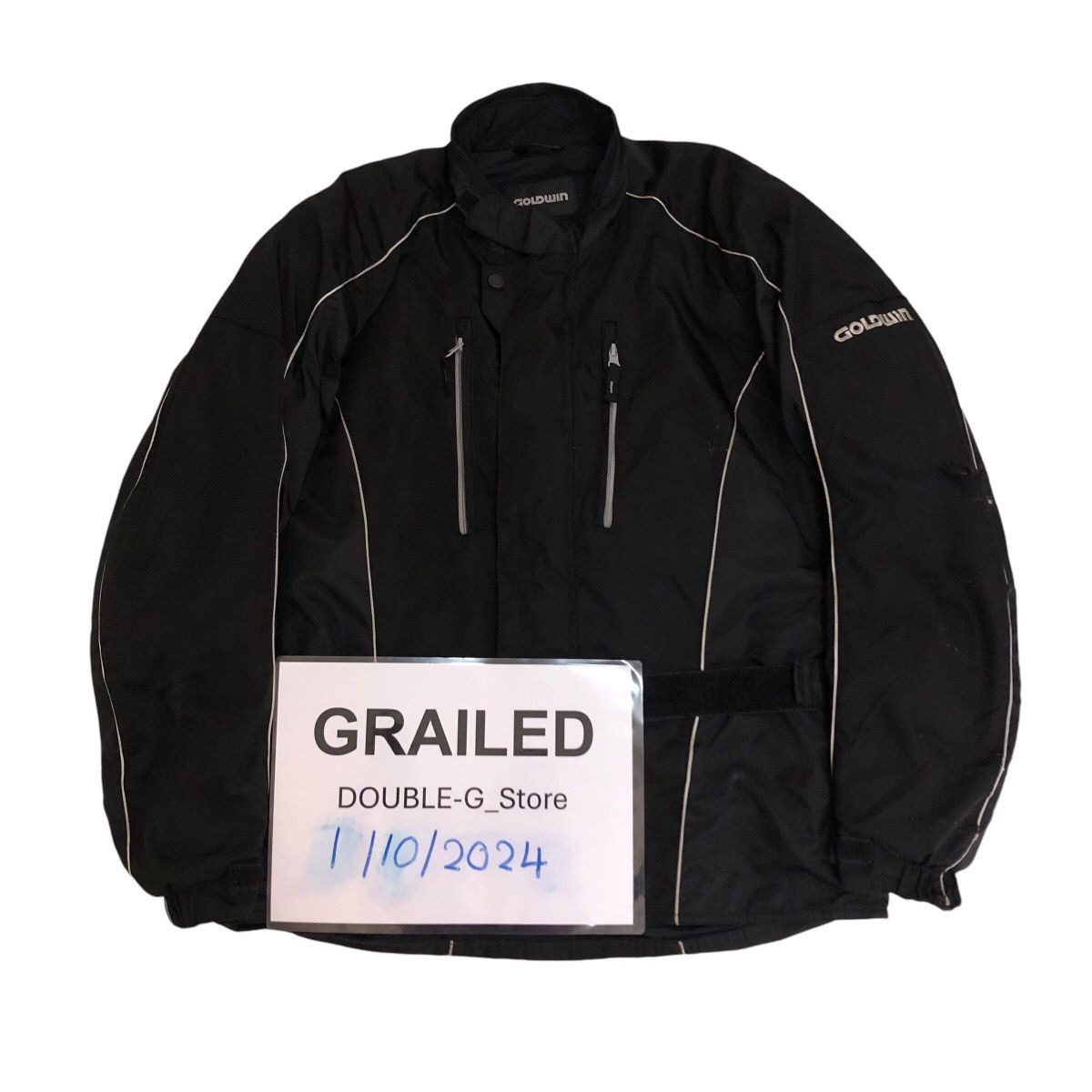 Japanese Brand 📌Vintage Bomber Jacket Racing Biker Goldwin Multi Pocket Size US M / EU 48-50 / 2 - 1 Thumbnail