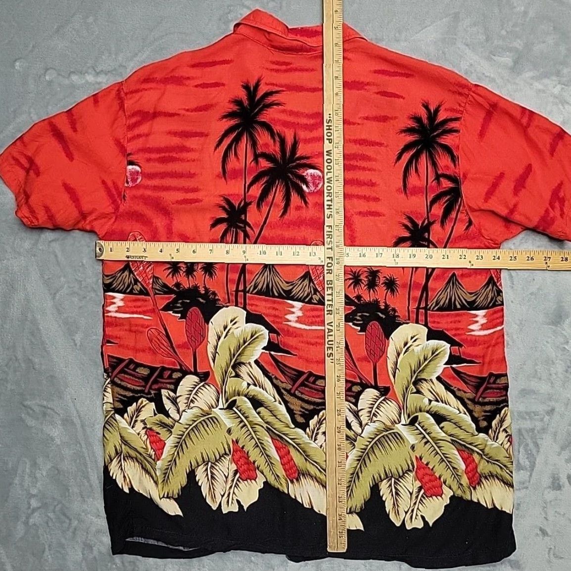 Vintage Ingear Shirt Mens 2XL Red Hawaiian Tropical Graphic Print Button-Up Beach Resort Casual Size US XXL / EU 58 / 5 - 6 Thumbnail
