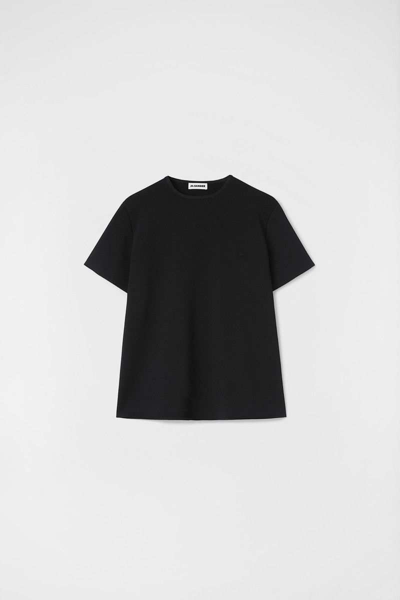 Jil Sander o1loc1c0426 Knit T-Shirt in Black Size L / US 10 / IT 46 - 1 Thumbnail