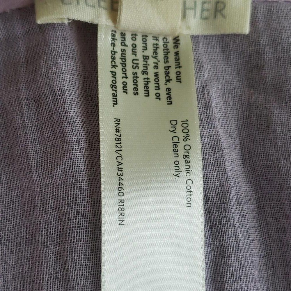 Eileen Fisher CT1115 Eileen Fisher Violet Cotton Cover up/Tunic One Size Size L / US 10 / IT 46 - 7 Thumbnail