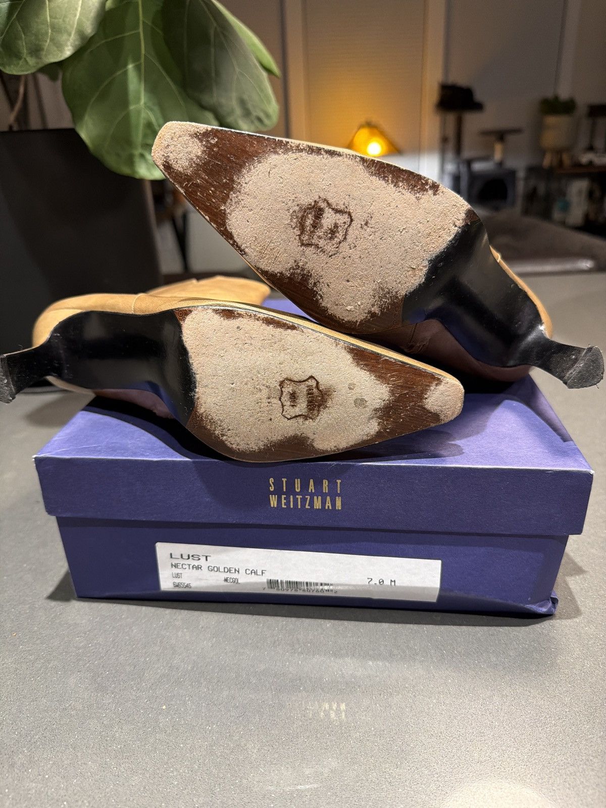 Stuart Weitzman Stuart Weitzman Lust Nectar Golden Calf Size US 7 / IT 37 - 3 Thumbnail