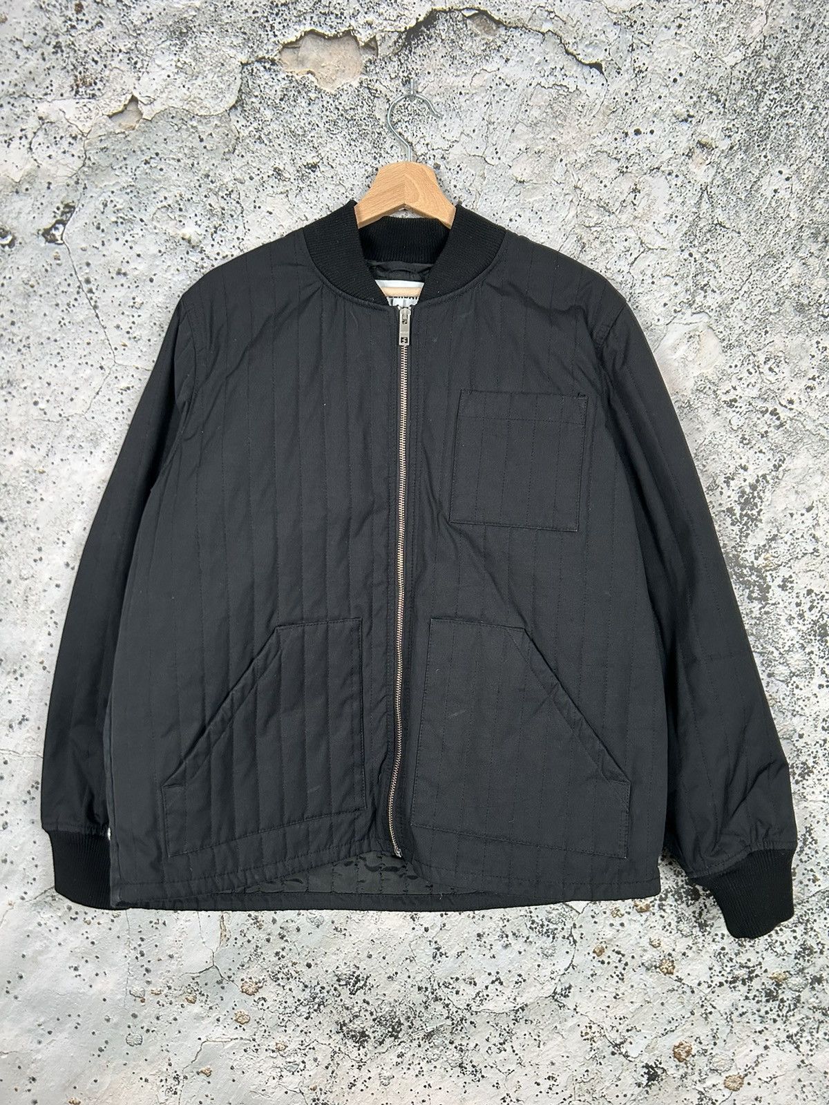Weekday Weekday Hans Quilted Bomber Jacket Black Streetwear Hype Y2K Size US S / EU 44-46 / 1 - 1 Thumbnail