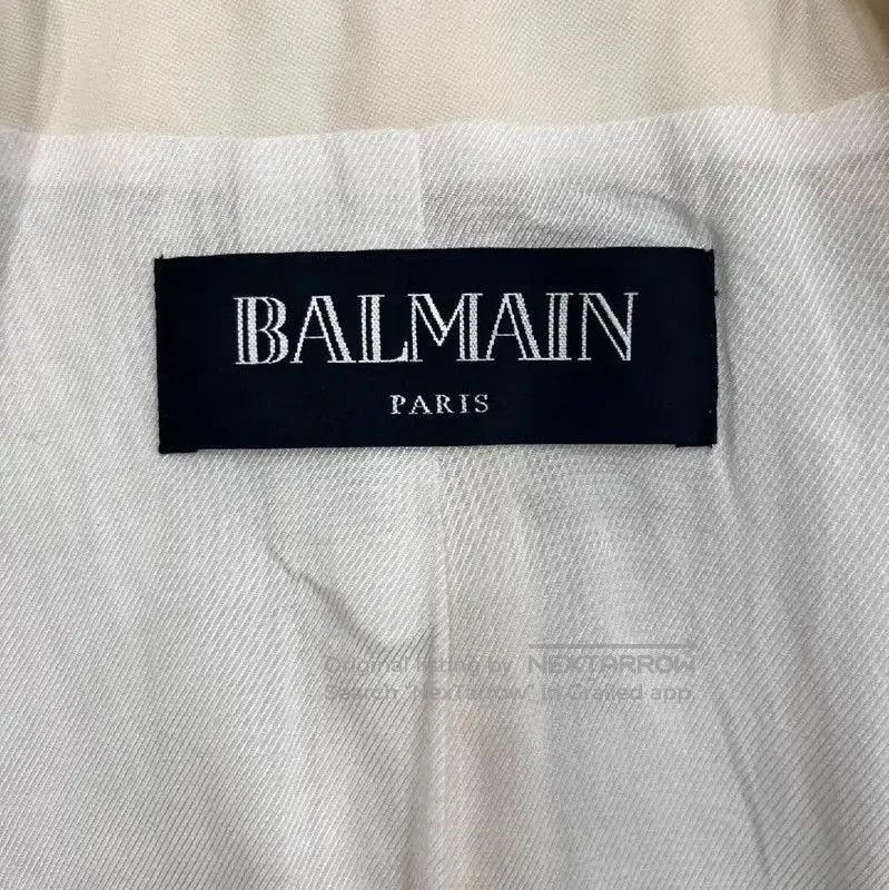 Balmain Balmain White Wool Women's Jacket . Size XS / US 0-2 / IT 36-38 - 3 Thumbnail