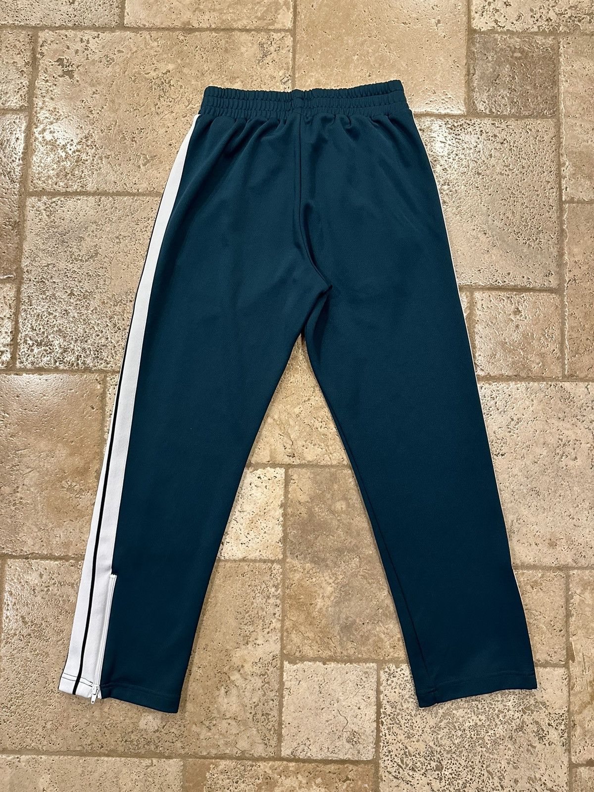 Palm Angels Palm Angels Forest Green Striped Track Pants Size US 34 / EU 50 - 2 Thumbnail