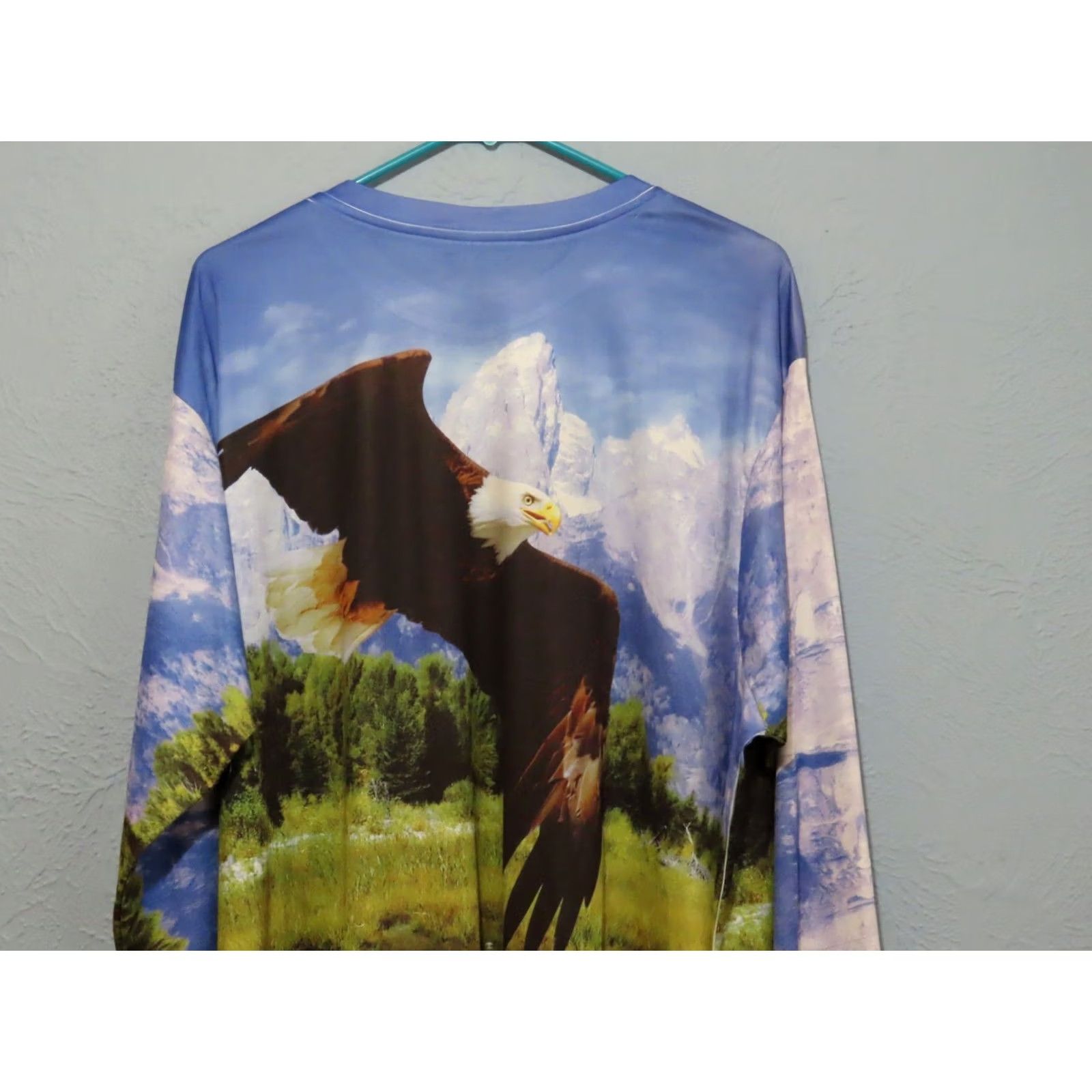 Vintage Get A Life Eagle Shirt Mens 3XL Nature All Over Graphic Long Sleeve T-shirt Size US XXL / EU 58 / 5 - 7 Thumbnail