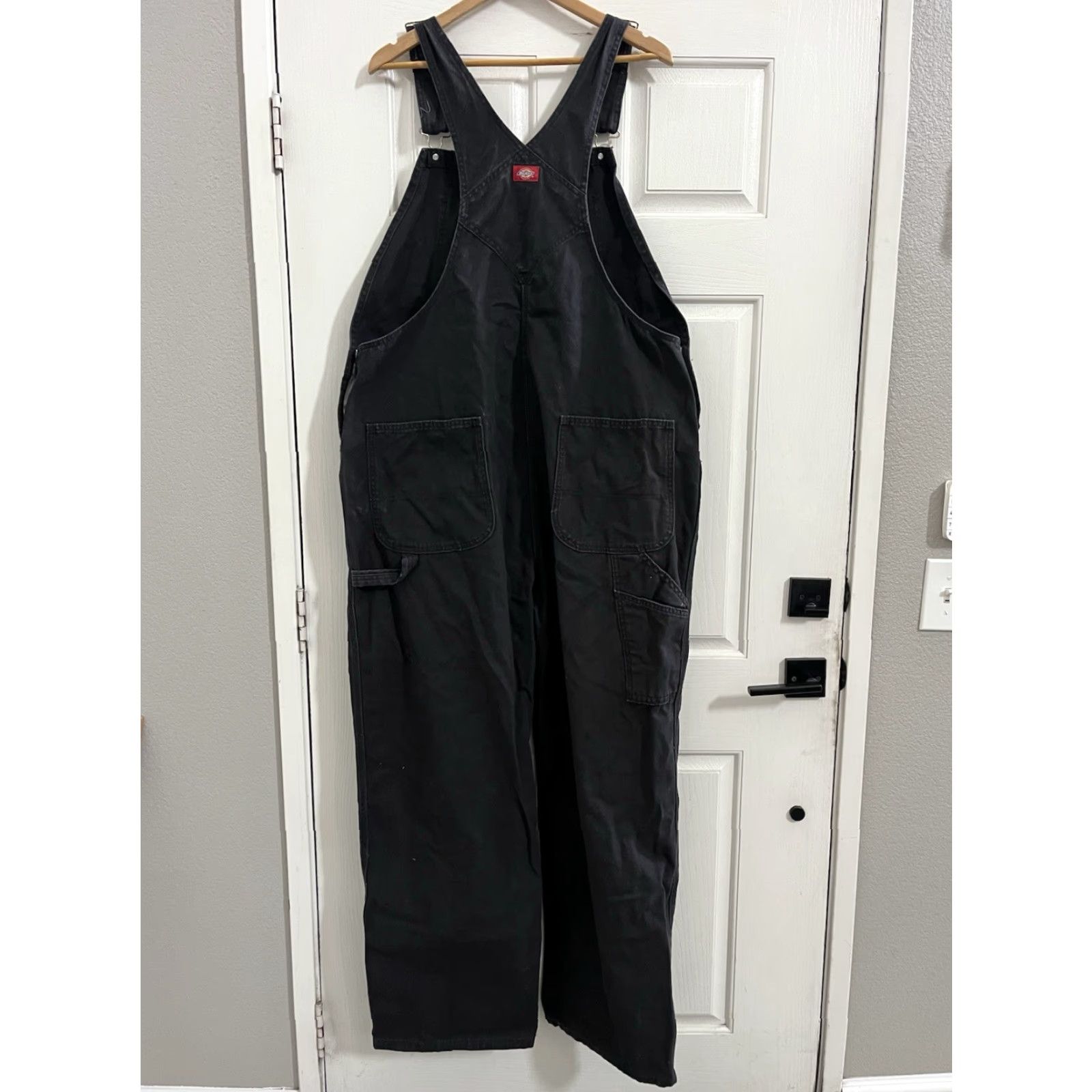 Dickies VINTAGE Dickies Dungarees Men Jeans 40x32 Black Canvas Overalls Work Wear 90s Grunge Retro USA Size US 40 / EU 56 - 3 Thumbnail