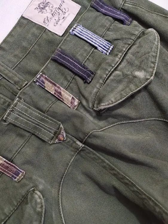 Japanese Brand Dominate Handcrafted Cargo Tactical Pants Double Waist Size US 29 - 14 Thumbnail