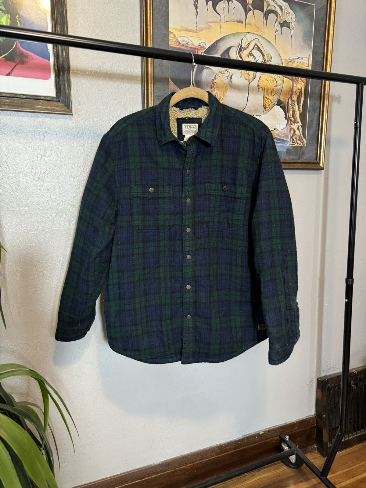 L.L. Bean × Vintage Vintage L.L. Bean Sherpa Lined Flannel Size US M / EU 48-50 / 2 - 1 Thumbnail