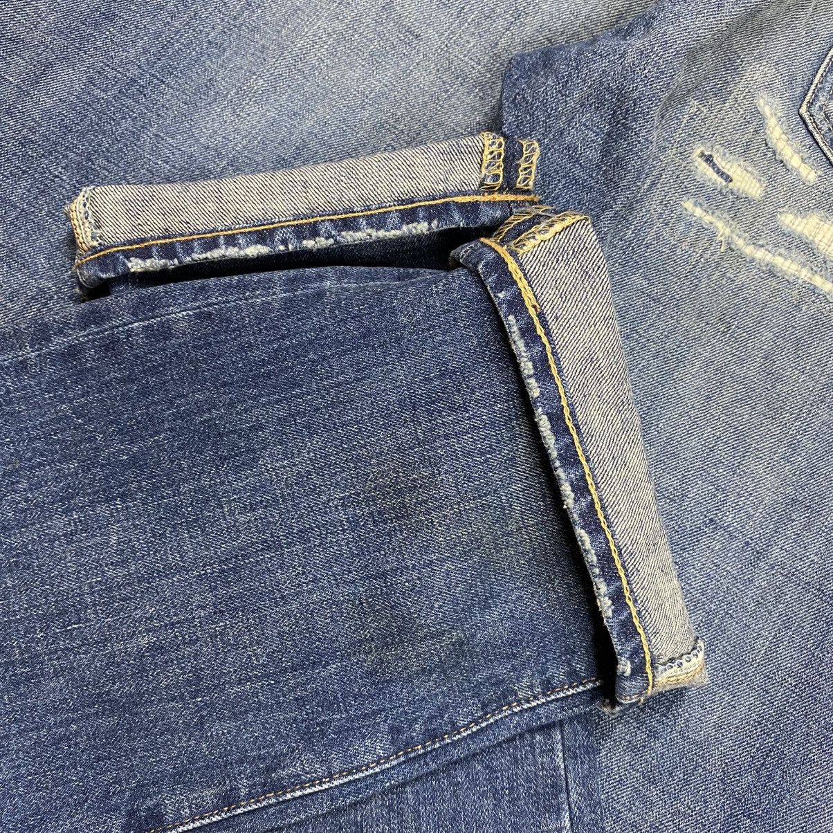 RRL Ralph Lauren RRL Ralph Lauren Distressed Patchwork Denim Pants Size US 36 / EU 52 - 8 Thumbnail