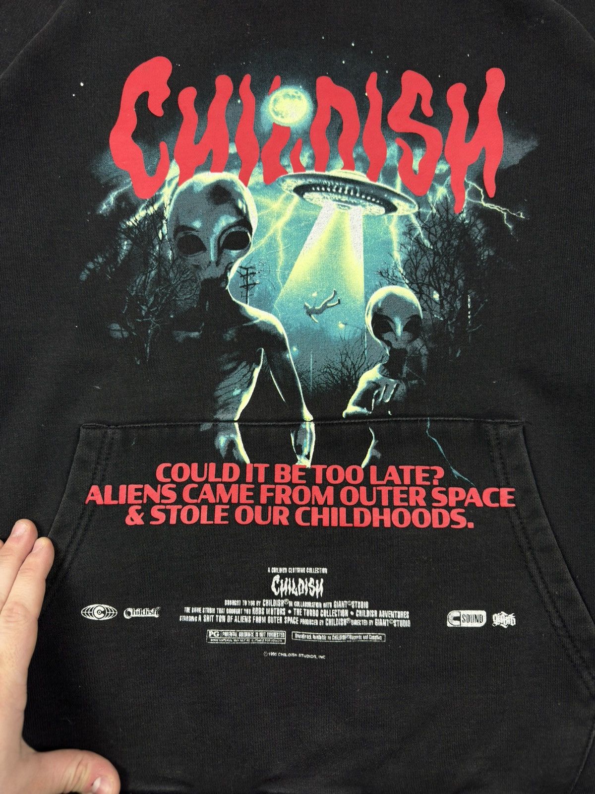 CHILDS Y2k Childish TGF UFO Alien Hoodie Oversized Limited Edition Size US M / EU 48-50 / 2 - 5 Thumbnail