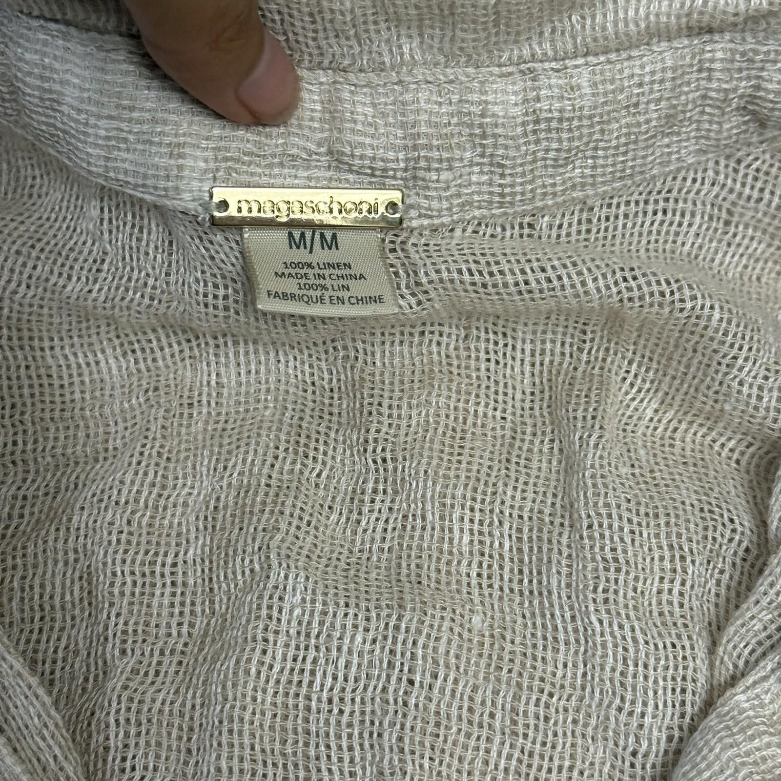 Magaschoni Magaschoni 100% Linen Boho Indie Medium Size M / US 6-8 / IT 42-44 - 7 Thumbnail