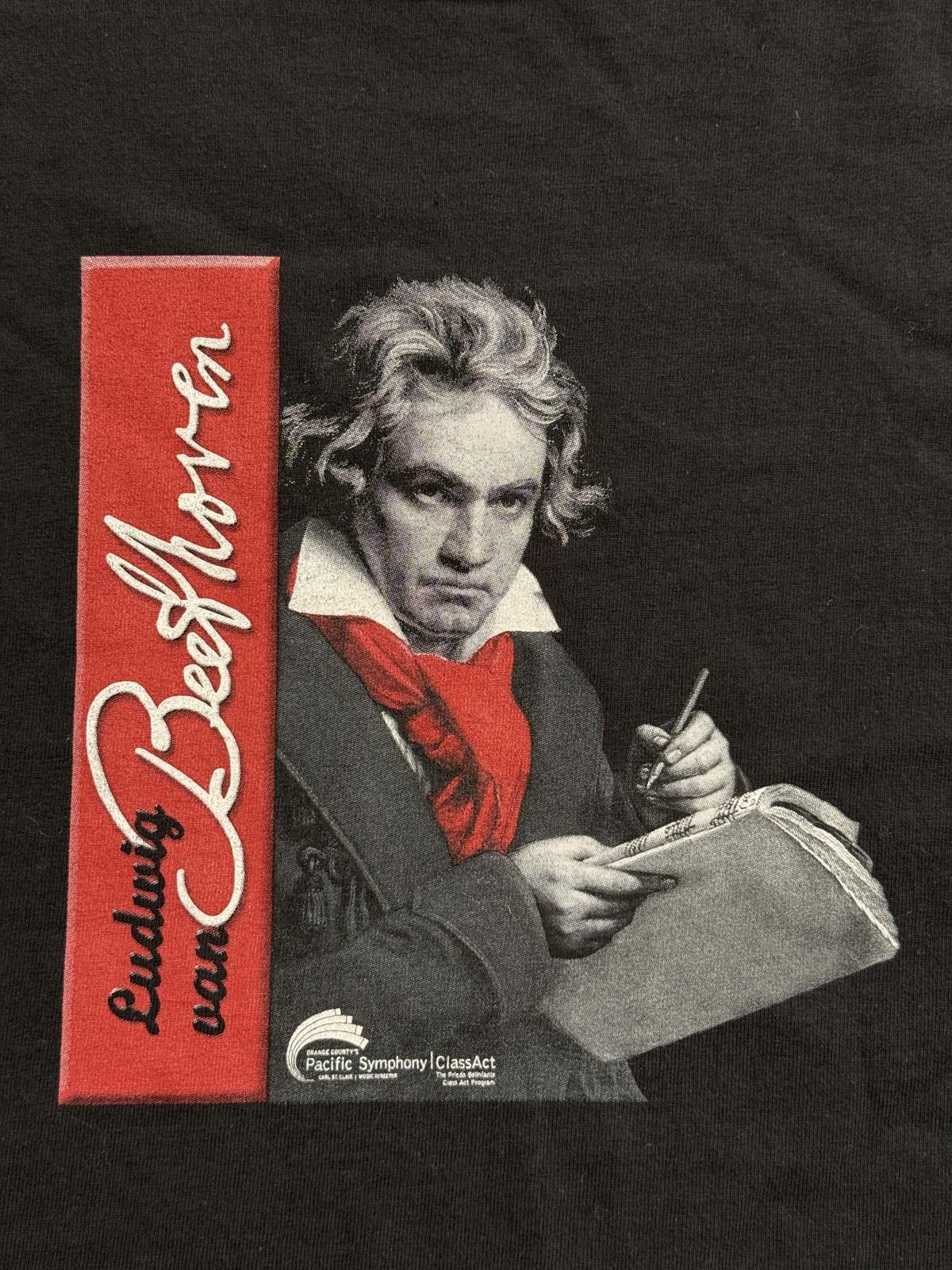 Hanes Ludwig Van Beethoven T-shirt Pacific Symphony 2011 Size US M / EU 48-50 / 2 - 4 Thumbnail