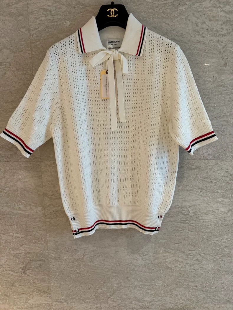 Thom Browne Thom browne Knitted lacing short sleeves 2503-Nextarrow Size S / US 4 / IT 40 - 2 Thumbnail