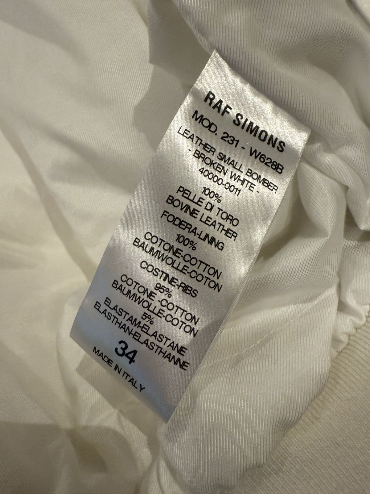 Raf Simons Raf Simons SS23 Leather Bomber Size US XS / EU 42 / 0 - 5 Thumbnail