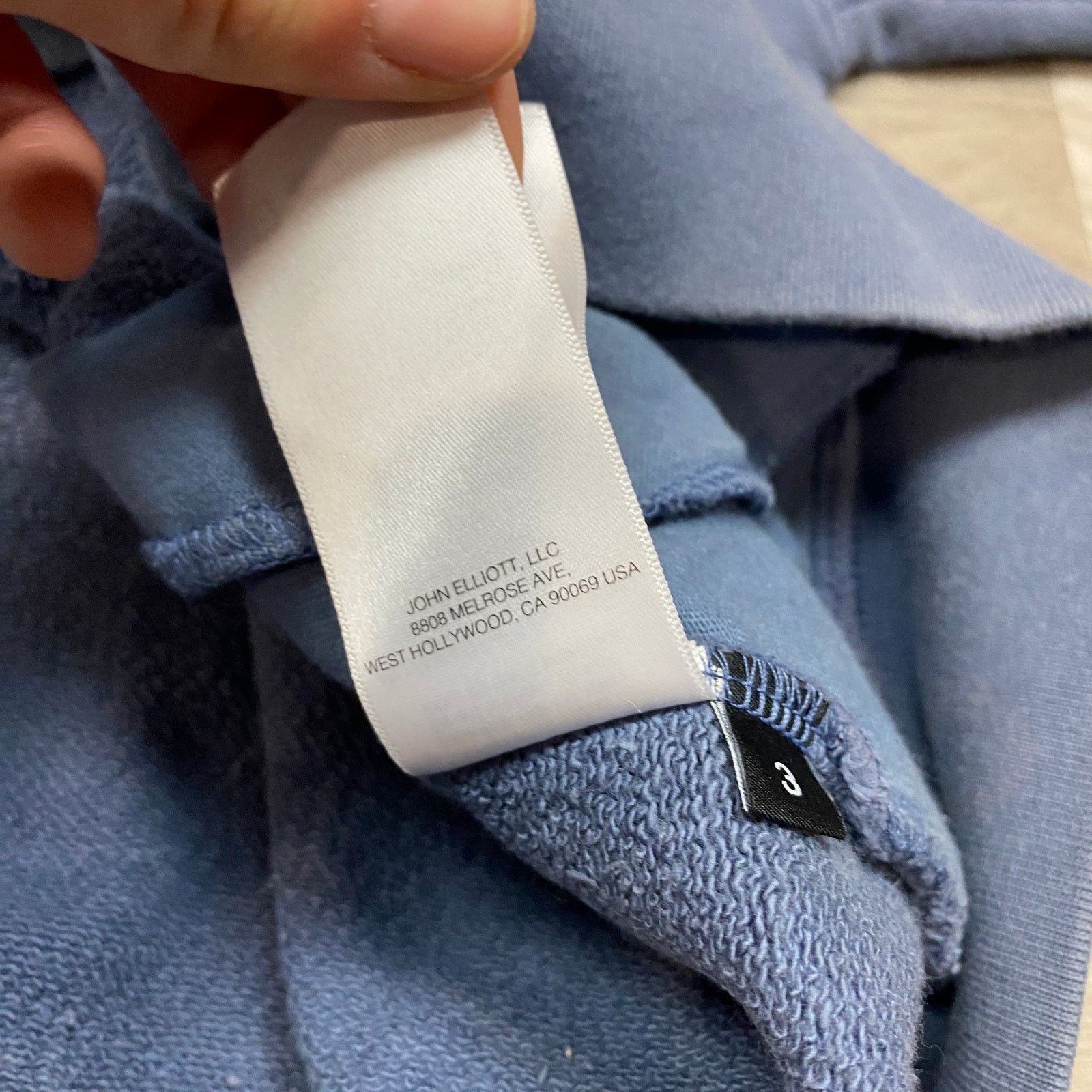 John Elliott John Elliott Blue Aspen Hoodie Men's Large Minimalist Lounge Size US L / EU 52-54 / 3 - 9 Thumbnail