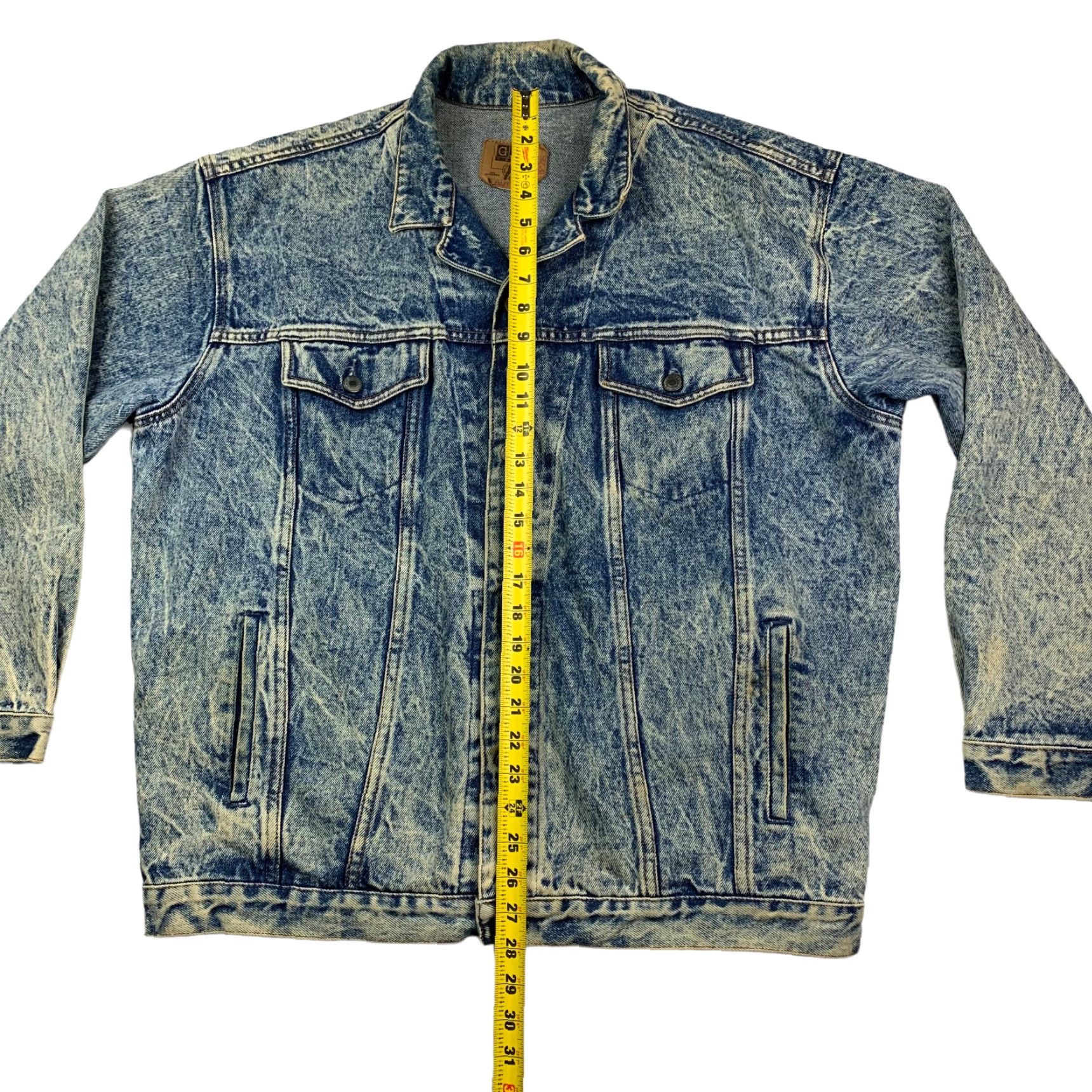 Gap VINTAGE Gap Denim Trucker Jacket Acid Wash Blue XL Men Jacket Size US XL / EU 56 / 4 - 4 Thumbnail