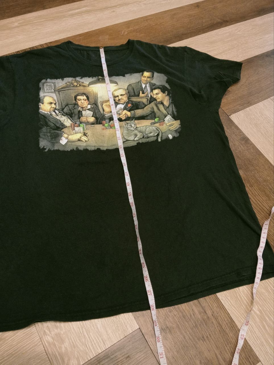 Vintage GDA GANGSTER PLAYING POKER BIG CHRIS ART TEES Size US L / EU 52-54 / 3 - 7 Thumbnail