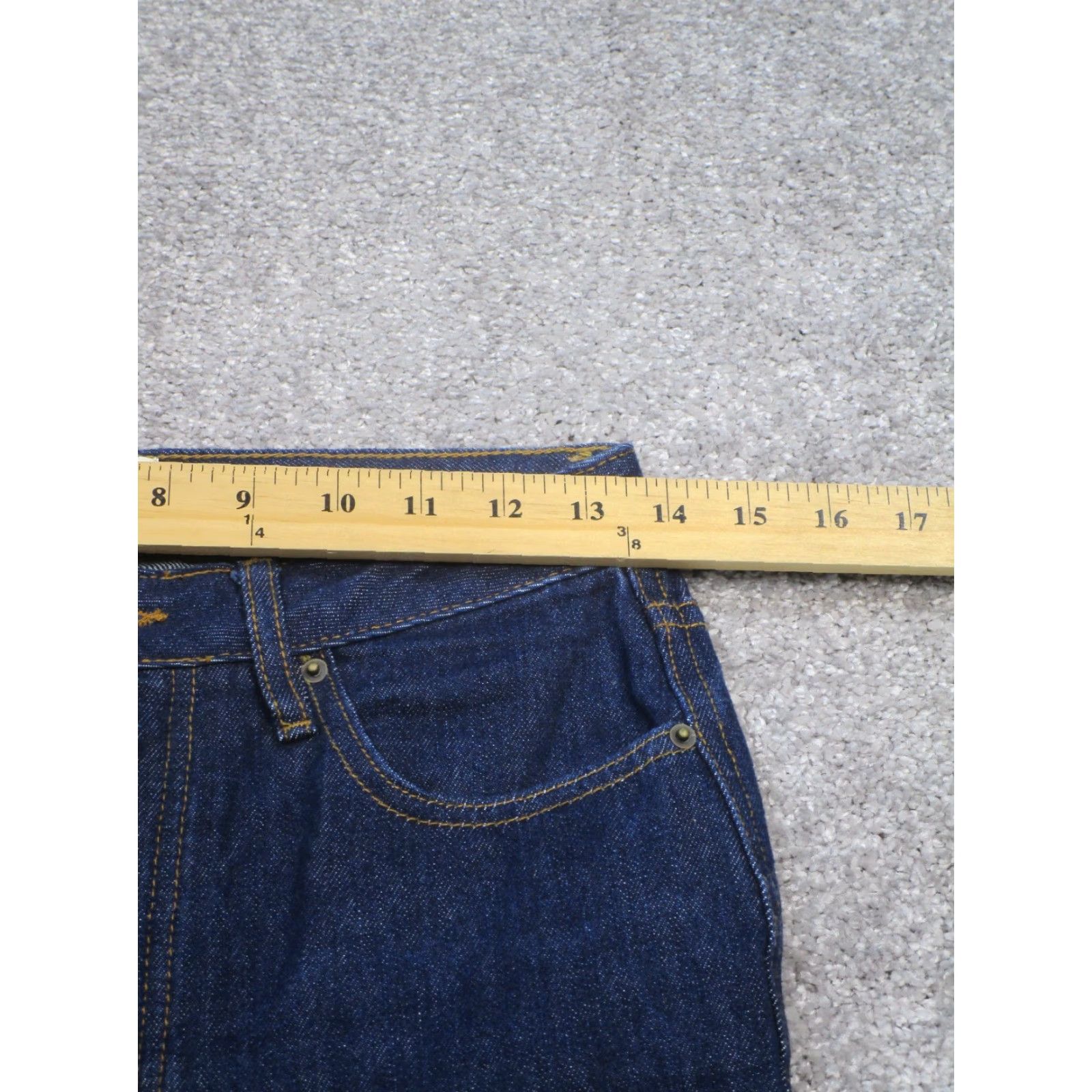 Vintage VINTAGE Sezane Jeans Womens 27 Dark Wash Denim Tapered Fit High Rise Button Fly 2010s Women's Size 27" / US 4 / IT 40 - 6 Thumbnail