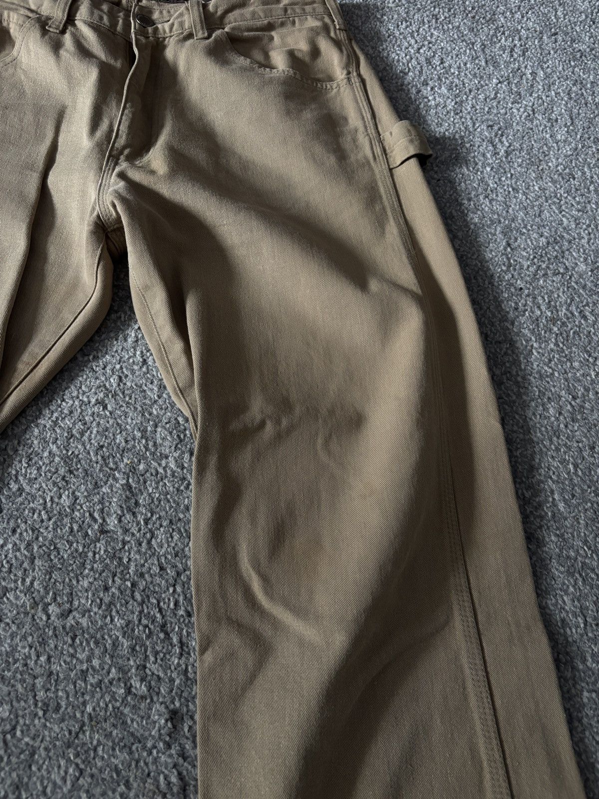 Comme des Garcons Homme COMME DES GARÇONS HOMME AD2011 Vintage Beige Carpenter Pants Size US 32 / EU 48 - 5 Thumbnail
