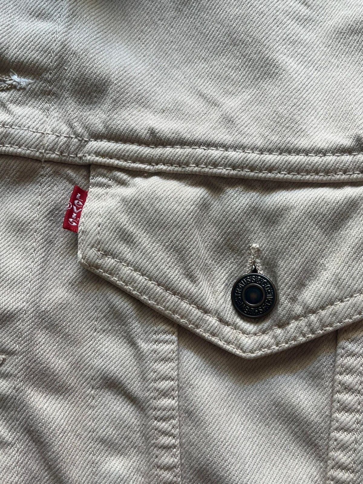 Levi's Levi’s 70503 02 Sz L Denim Jacket Beige Vintage 1997 Rare Size US L / EU 52-54 / 3 - 3 Thumbnail