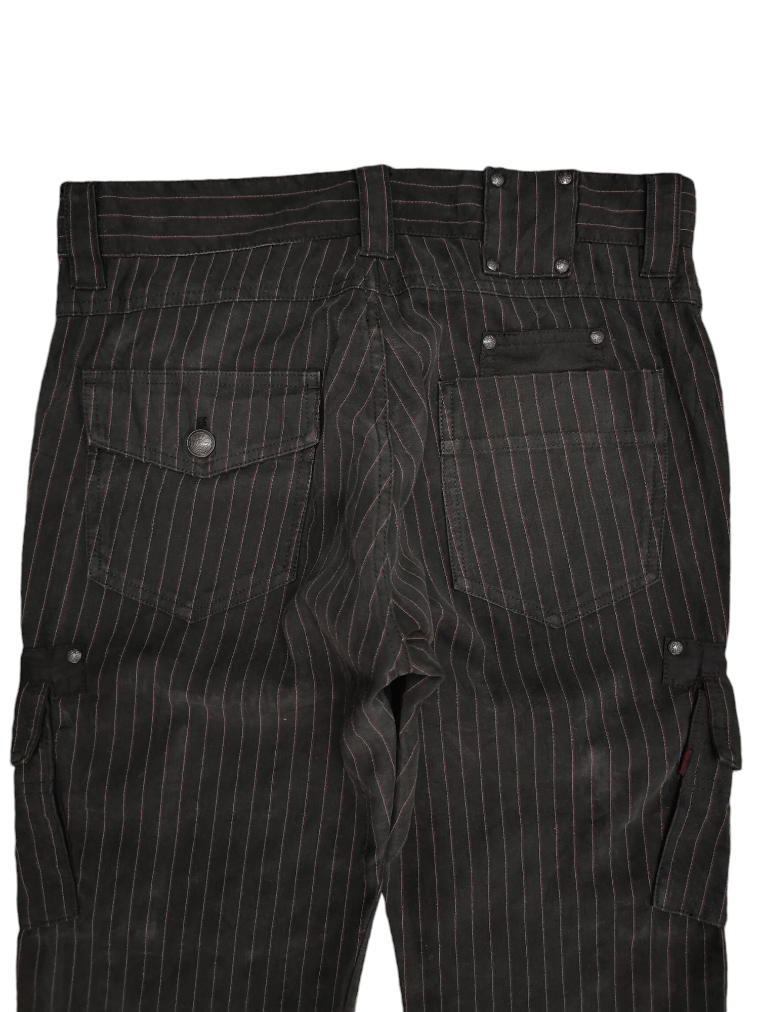 291295=Homme Vintage 291295=Homme Japan Pin Striped Cargo Pants Size US 31 - 12 Thumbnail