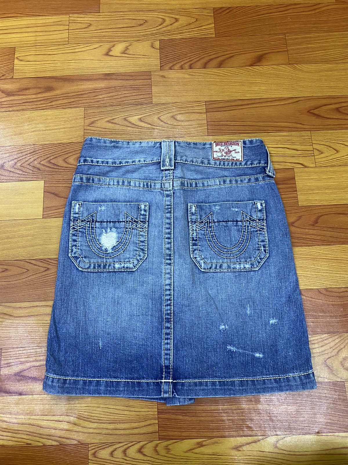 If Six Was Nine × True Religion × Vintage Vintage True Religion Denim Skirt Size 29" - 9 Thumbnail