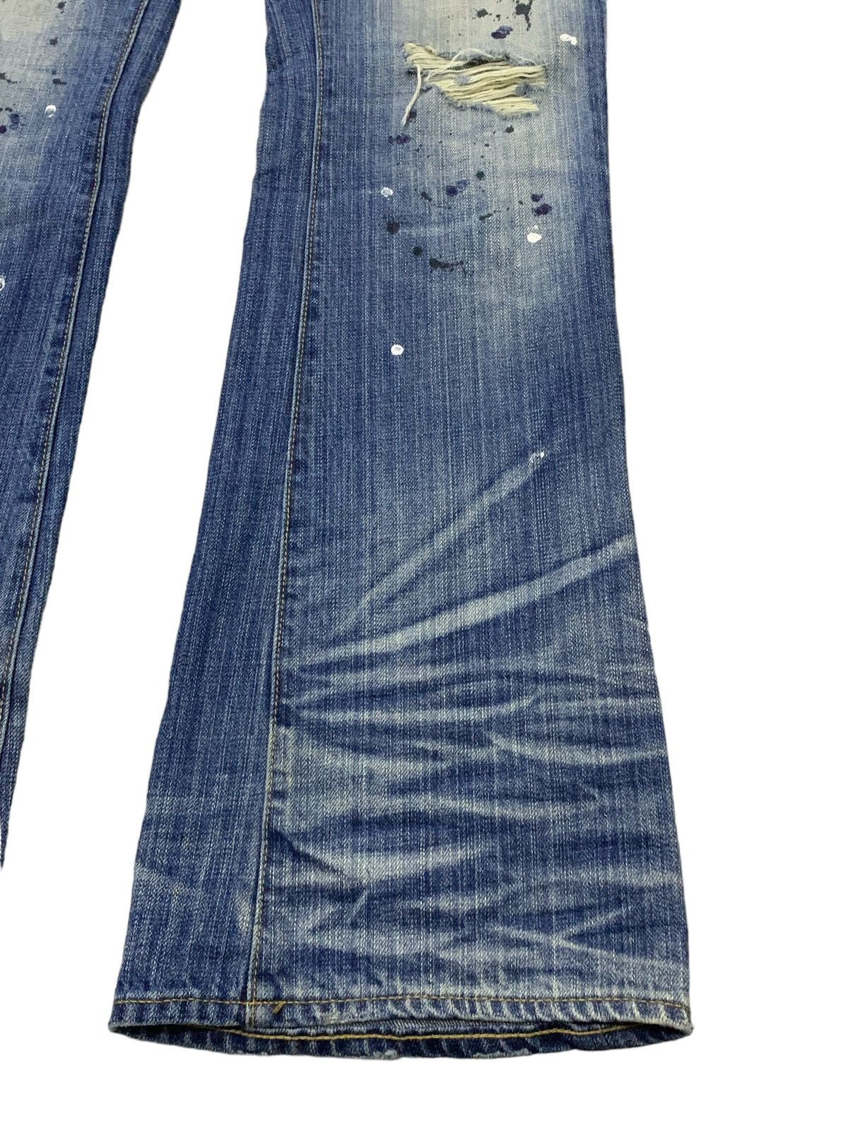 CIVARIZE × If Six Was Nine × Tornado Mart Tornado Mart Junya Watanabe Style Mud Claw Mark Flared Jeans Size US 30 / EU 46 - 9 Thumbnail