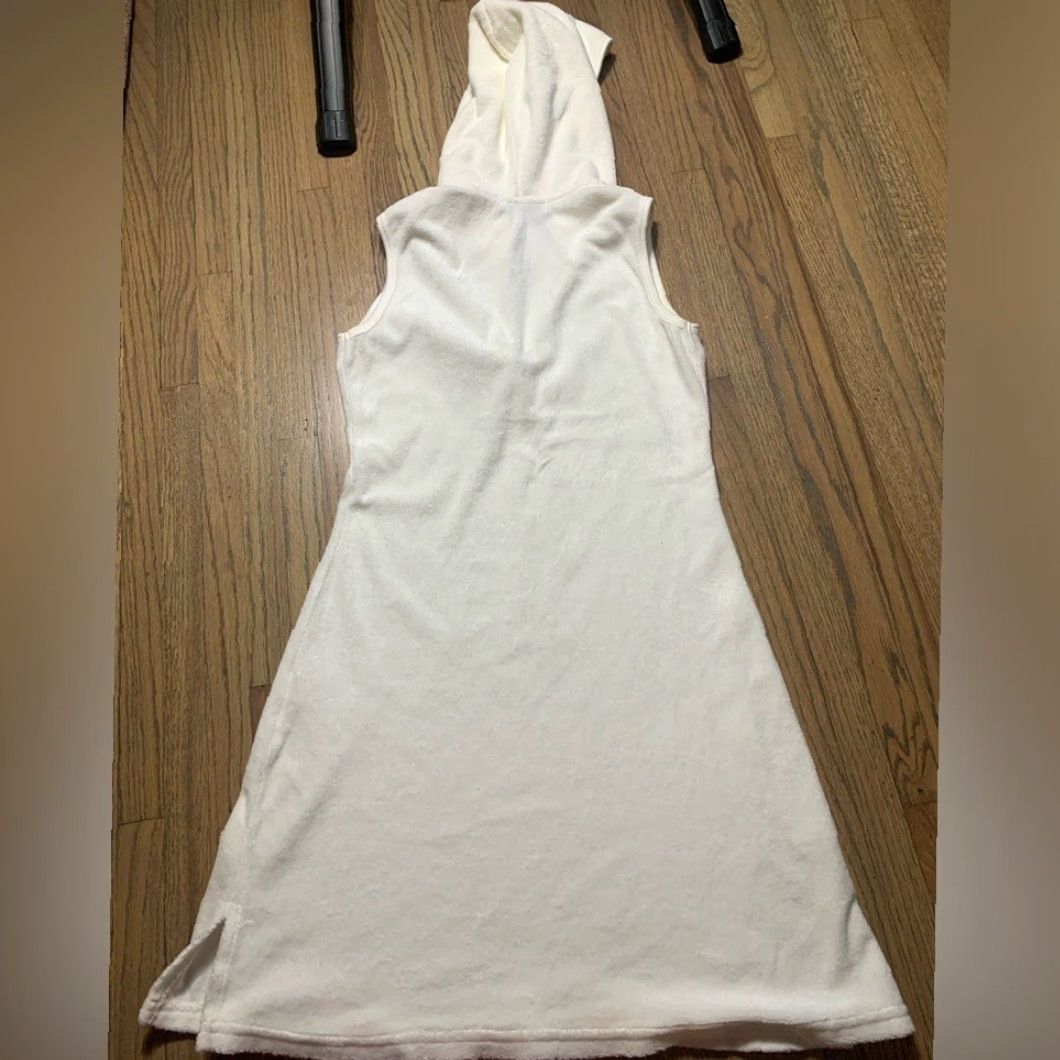 Juicy Couture VINTAGE Juicy Couture Dress White Midi Medium Women M Terr y Cloth Size M / US 6-8 / IT 42-44 - 4 Thumbnail